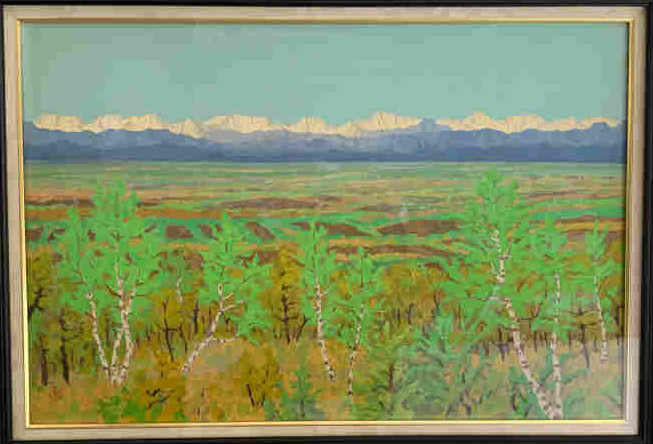 坂本直行 水彩画 ヒマラヤ風景 （北海道大学山岳部・山の会 - 坂本直行 